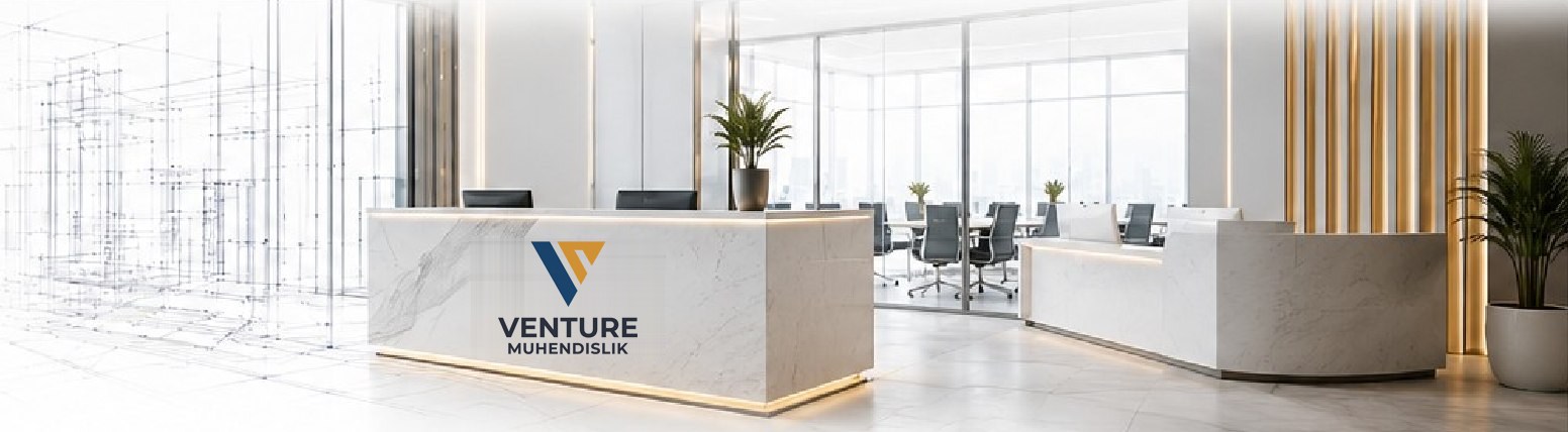 Venture Mühendislik ofis karşılama alanı